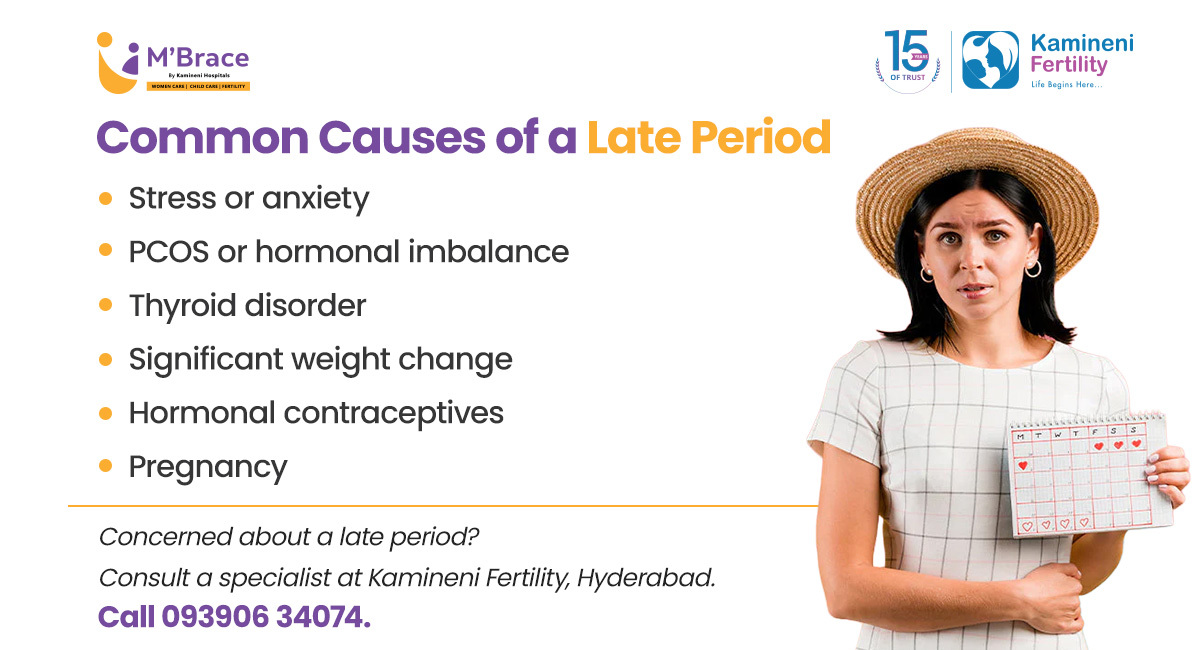 Common Causes of a Late Period | Kamineni Fertility Common Causes of a Late Period | Kamineni Fertility Hyderabad